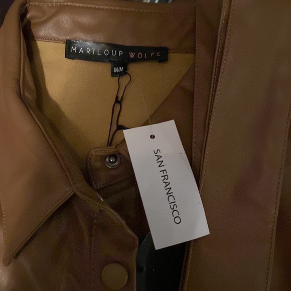 SAN FRANCISCO leather button jacket/dress - Picture 9 of 9